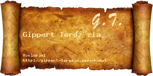 Gippert Terézia névjegykártya